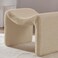 Wooden Twist Welcova Modern Stylish Design Vanity Entryway Ottoman Footrest with Padded Seat for Living Room, Bedroom - Camel