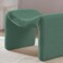 Wooden Twist Welcova Modern Stylish Design Vanity Entryway Ottoman Footrest with Padded Seat for Living Room, Bedroom - Green