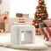 Wooden Twist Glamorix Modern Boucle Vanity Entryway Ottoman Footrest - White