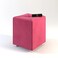 Wooden Twist Stool for Living Room Soft Fabric Comfortable Cushion Ottoman Stool (Pink) - Pink
