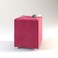 Wooden Twist Stool for Living Room Soft Fabric Comfortable Cushion Ottoman Stool (Pink) - Pink