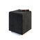 Wooden Twist Stool for Living Room Soft Fabric Comfortable Cushion Ottoman Stool (Black) - Black