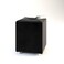 Wooden Twist Stool for Living Room Soft Fabric Comfortable Cushion Ottoman Stool (Black) - Black