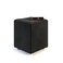 Wooden Twist Stool for Living Room Soft Fabric Comfortable Cushion Ottoman Stool (Black) - Black