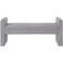 Wooden Twist Soft Hropzy Boucle Upholstered Armrest Entryway Ottoman Bench - Light Grey