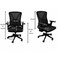 Wooden Twist Ergolux Mesh Office Chair Adjustable Swivel Rotates 360 Degrees for Home, Gaming, Workstations - Black