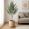 180cm Luxury Artificial Olive Plant with Natural Textured Trunk - Premium Indoor Decor