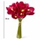 Artificial Magenta Orchid Flower Bunch - Luxury Decorative Cymbidium Flowers for Dining Table, Vase &amp; Home Decor, 1 Bunch