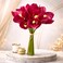 Artificial Magenta Orchid Flower Bunch - Luxury Decorative Cymbidium Flowers for Dining Table, Vase &amp; Home Decor, 1 Bunch