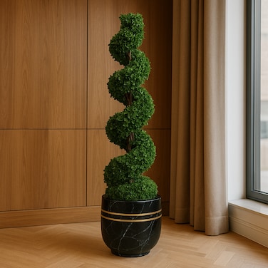 120cm Artificial Spiral Topiary Bonsai Tree - Premium Indoor &amp; Outdoor Home Decor Plant