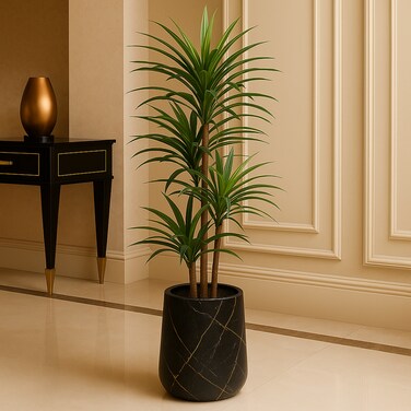 220cm Artificial Dracaena Reflexa Plant - Premium Tall Indoor Decor Tree for Home &amp; Office