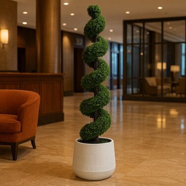 180cm Artificial Spiral Topiary Bonsai Tree - Premium Indoor &amp; Outdoor Home Decor Plant