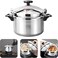 Tradeo 3L Aluminum Pressure Cooker 1.7mm Thick Safe Durable Fast Cooking Pot
