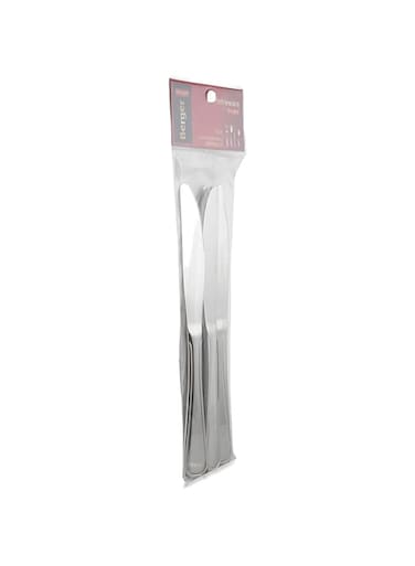 Berger Dinner Knife Set, 6 Pieces, Silver, FD130-D/K