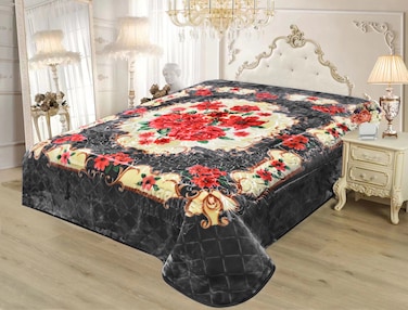 STARLIFE Single Ply Premium Quality Blanket 100% Polyester SPUN YARN Obtained From Virgin Polyester Suitable For Winter And Rainy Season 220*240CM, 10 LBS, SL-BL4408