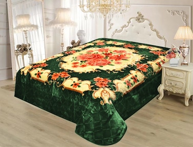 STARLIFE Single Ply Premium Quality Blanket 100% Polyester SPUN YARN Obtained From Virgin Polyester Suitable For Winter And Rainy Season 220*240CM, 10 LBS, SL-BL4408