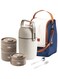 Kids Thermal Bento Lunch Box Set for School, Insulated Lunch Containers With Bag,3 Separate Stackable Lunch Container, Microwaveable Lunch Box Bento Box for Adults &amp; Kids (3-Layer)