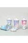 BPA-free unicorn water bottle with 3D lid, straw, and bubbles. Fun double wall cup for all ages!