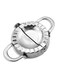 Dumplings Mould Silver 130x55x30mm