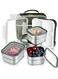 Stainless steel lunch box for adults and kids-insulated bento box for school and office multifunctional-containers lunch box with 4 compartments(green 1060ml