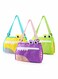 Pack Kids Beach Toy Storage Bags Mesh Shell Collecting Totes with Adjustable Straps Perfect for Sand Play and Shell Hunting