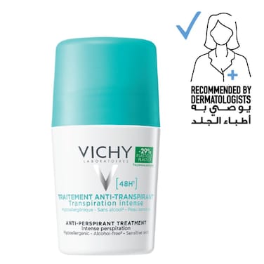 Vichy 48 Hours Anti Perspirant Deodorant Intensive Treatment, 50ml