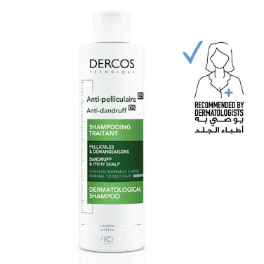 Vichy Dercos Anti-Dandruff Shampoo for Normal to Oily hair Unisex, 200ml