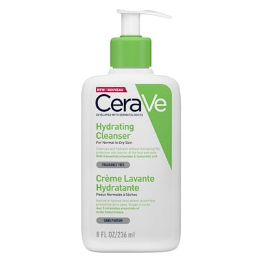 CeraVe Hydrating Fragrance Free Cleanser For Normal To Dry Skin 236ml