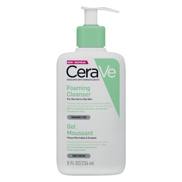 CeraVe Fragrance Free Foaming Cleanser For Normal To Oily Skin 236ml