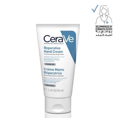 Cerave Therapeutic Hand Cream For Dry Cracked Hands With Hyaluronic Acid, 50Ml