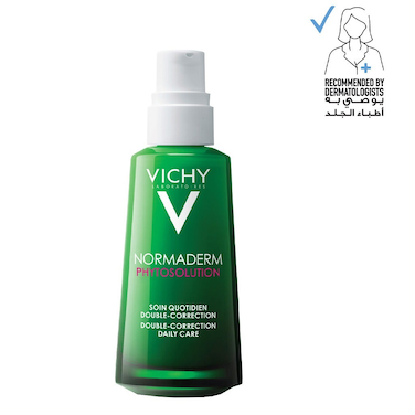 Vichy Normaderm Phytosolution Double Correction Daily Care Moisturiser For Oily &amp; Acne Prone Skin With Salicylic Acid 50ml