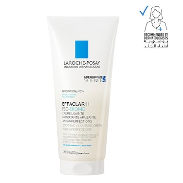 La Roche Posay Effaclar H Isobiome Hydrating Cleansing Cream For Oily &amp; Acne Prone Skin 200ml
