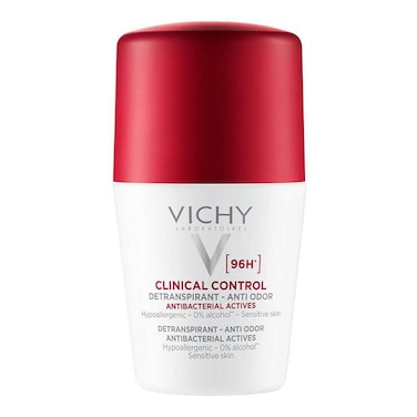 Vichy 96 Hour Clinical Control Dry Touch Anti-Odour Deodorant Roll-On For Women 50ml