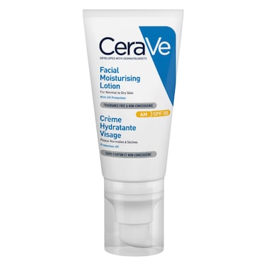 CeraVe AM Facial Moisturizing&nbsp;Lotion With UV Protection SPF30 For Normal To Dry Skin, Fragrance Free 52ml
