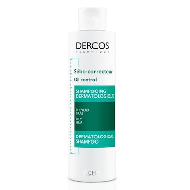 Vichy Dercos Oil Control Paraben-Free Shampoo For Oil Scalp and Hair 200ml