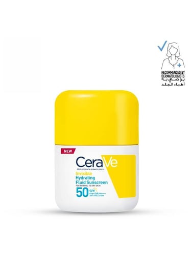 CeraVe SPF 50+ Invisible Hydrating Fluid Sunscreen - 50ml