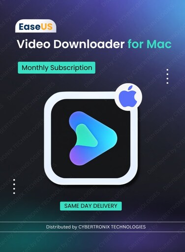 EaseUS Video Downloader for Mac  1 Device 1 Month   Digital License