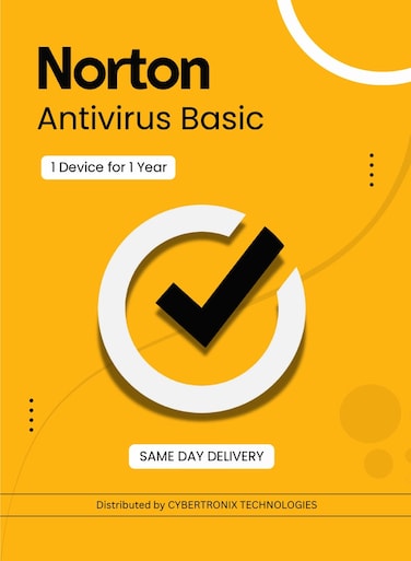 Norton Antivirus Basic   1 Device for 1 Year   PC / Mac&reg; / Phones / Tablets  Digital License   SAME DAY DELIVERY