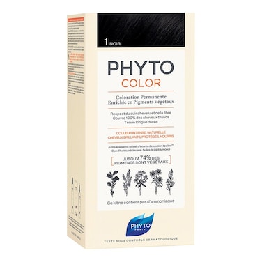 Phyto Phytocolor 1 Black Permanent Hair Color Kit
