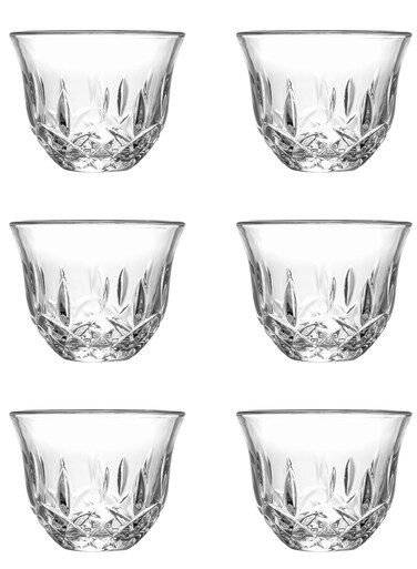- Pack Transparent 62Ml Engraved Pattern Glass Cups &acirc;&euro;&ldquo; Elegant &amp; Durable Drinking Glasses For Beverage Serving