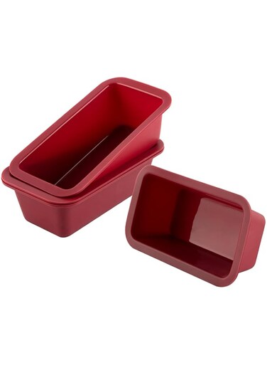 Silicone Mini Loaf Pan Set of 4, NonStick Easy Release Rectangle Silicone Mini Cake Pan for Baking Bread, Flexible BPA Free Silione Baking Mold and Bread Mold, Toast Pan, Brownie Loaf Pan, Cake Mold&hellip;