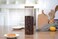 ORCHID ROUND BORO GLASS JAR W/BAMBOO LID 1.5L