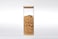 ORCHID SQUARE BORO GLASS JAR W/BAMBOO LID 2L