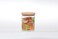 ORCHID SQUARE BORO GLASS JAR W/BAMBOO LID 1L