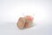 ORCHID SQUARE BORO GLASS JAR W/BAMBOO LID 1L