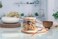 ORCHID SQUARE BORO GLASS JAR W/BAMBOO LID 750ML