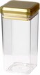 ORCHID ACRYLIC SQUARE STORAGE CANISTER XL GOLD