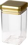 ORCHID ACRYLIC SQUARE STORAGECANISTER L GOLD