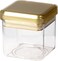 ORCHID ACRYLIC SQUARE STORAGE CANISTER S GOLD