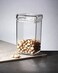 ORCHID ACRYLIC SQUARE STORAGE CANISTER L CLEAR